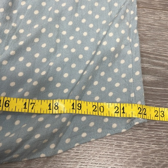 Rewind Polka Dot Off The Shoulder Cropped Button Down Blouse XL - Picture 7 of 16